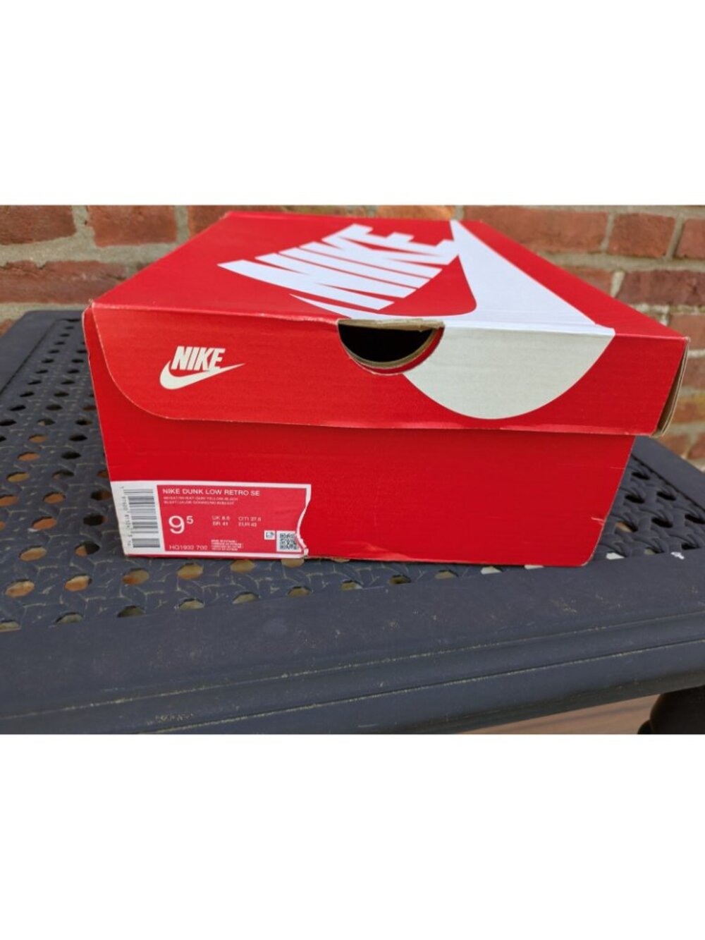 Nike Dunk Low Retro SE Wheat Color Men's 9.5 Sneakers - Picture 9 of 9